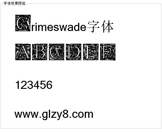 Grimeswade字体