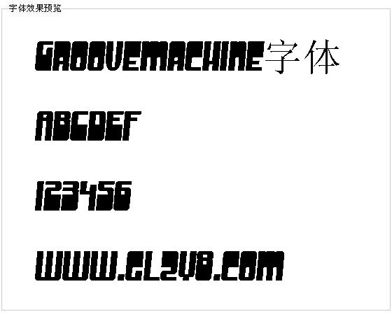 Groovemachine字体