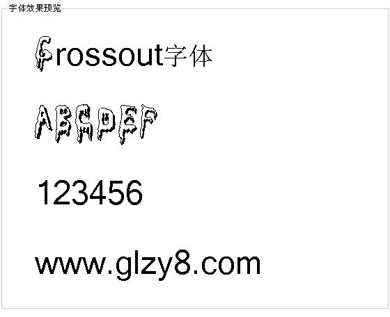 Grossout字体