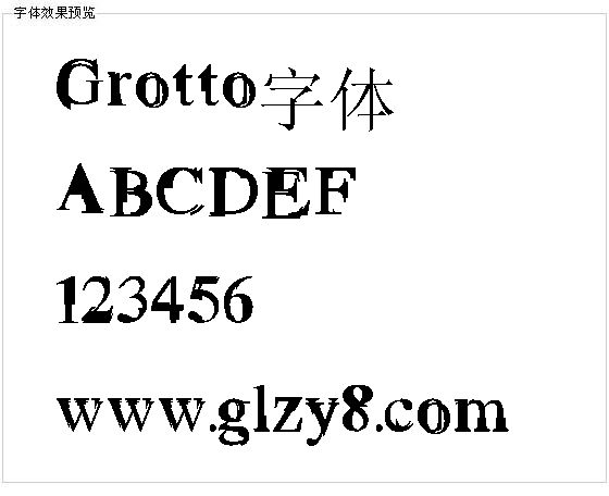 Grotto字体