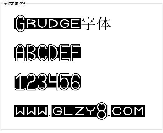 Grudge字体