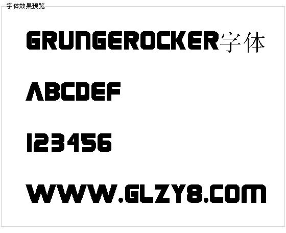 Grungerocker字体