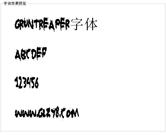 Gruntreaper字体