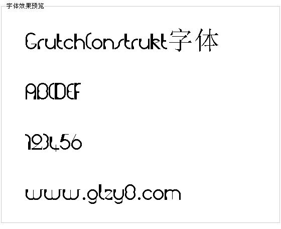 GrutchConstrukt字体