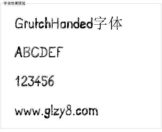 GrutchHanded字体