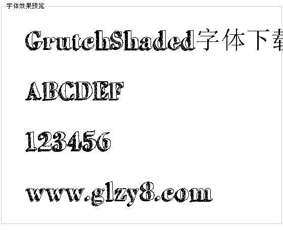 GrutchShaded字体下载