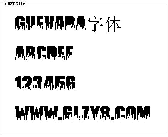 Guevara字体