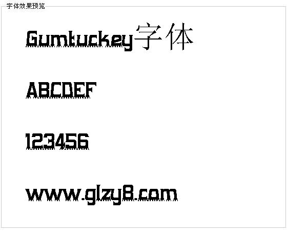 Gumtuckey字体