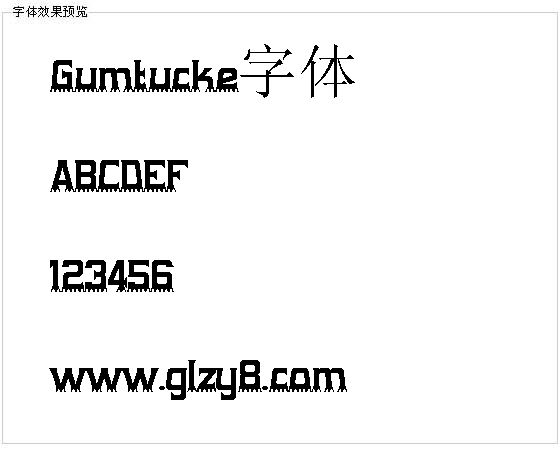 Gumtucke字体