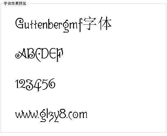 Guttenbergmf字体