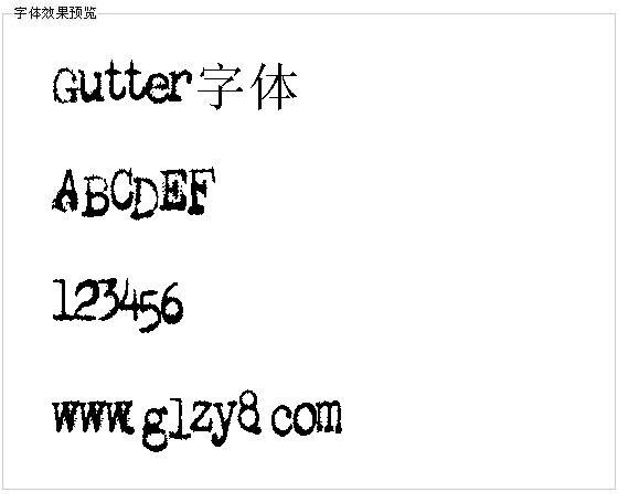 Gutter字体