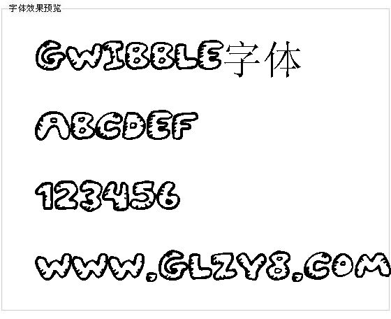 Gwibble字体