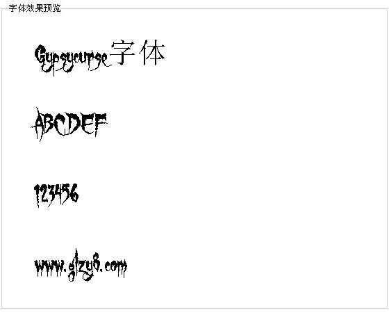 Gypsycurse字体