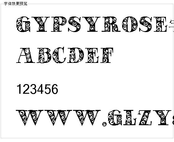 Gypsyrose字体