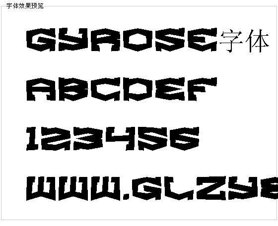 Gyrose字体