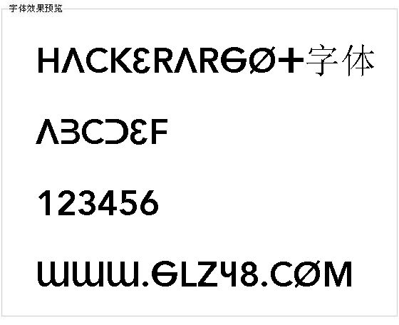 Hackerargot字体