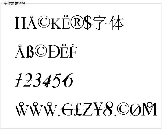 Hackers字体