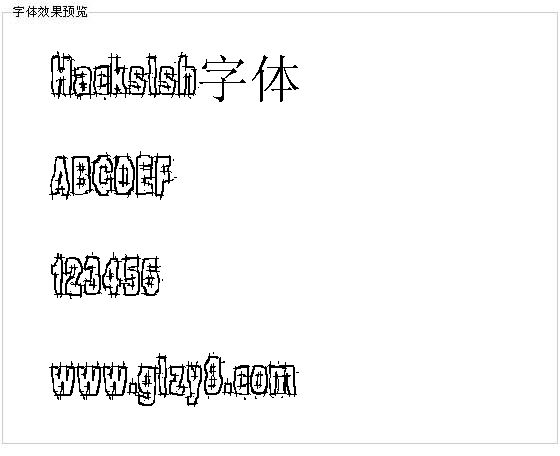 Hackslsh字体