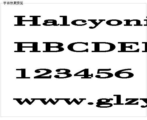 Halcyoniase字体