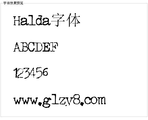 Halda字体