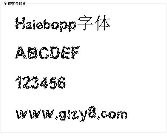 Halebopp字体