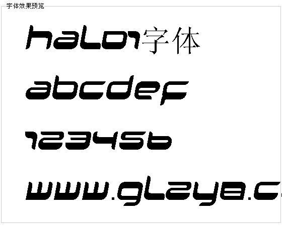 Halo1字体