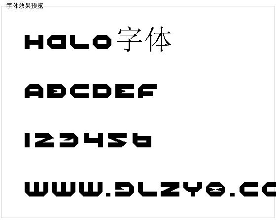 Halo字体