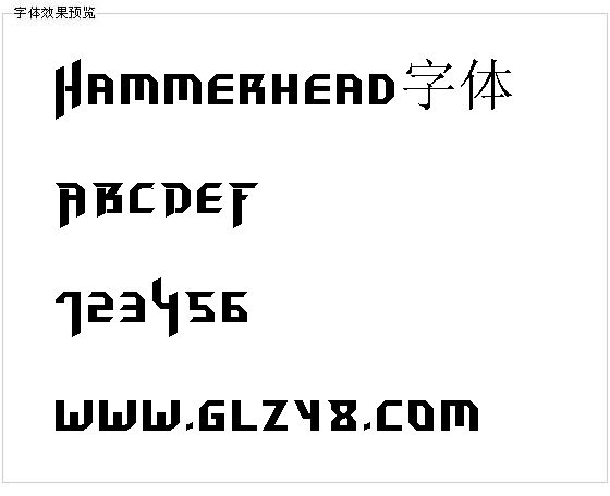 Hammerhead字体