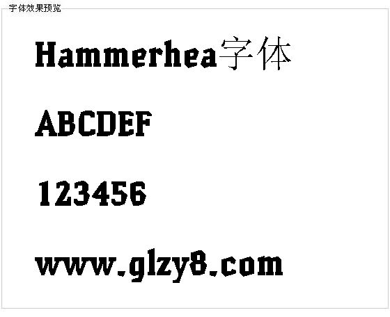 Hammerhea字体