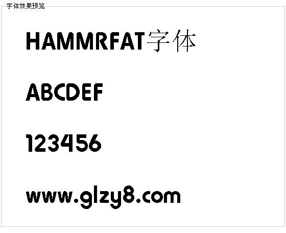 HAMMRFAT字体