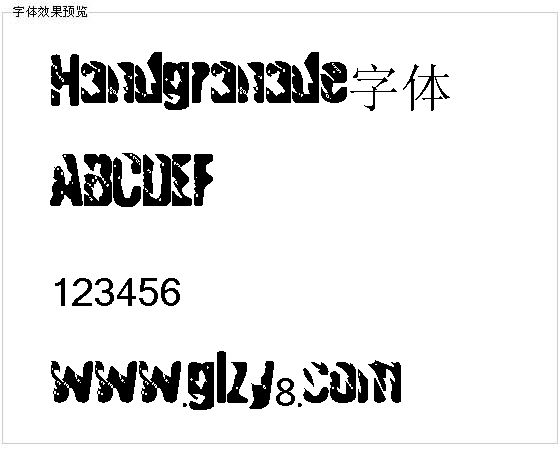 Handgranade字体