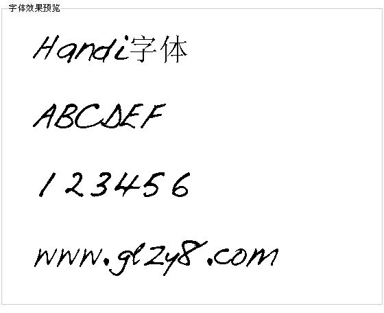 Handi字体