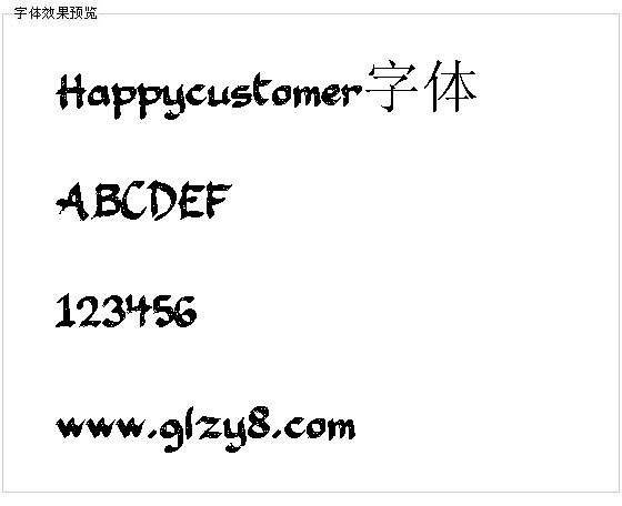 Happycustomer字体