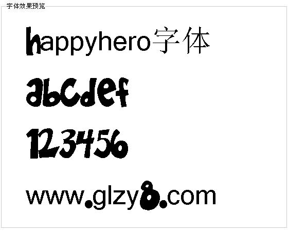 Happyhero字体