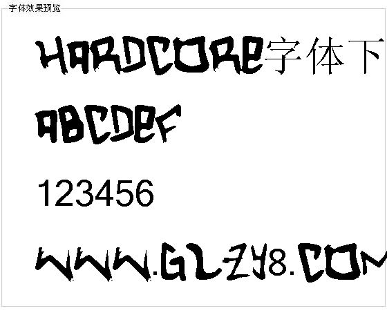 Hardcore字体下载