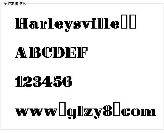 Harleysville字体