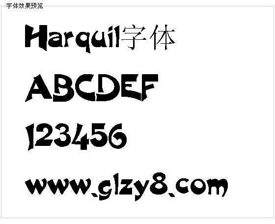 Harquil字体