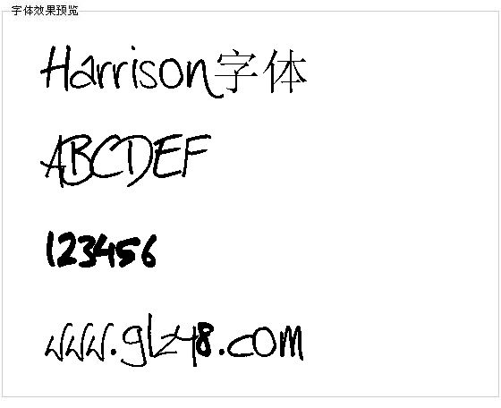 Harrison字体