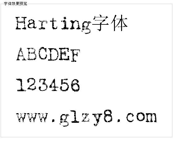 Harting字体