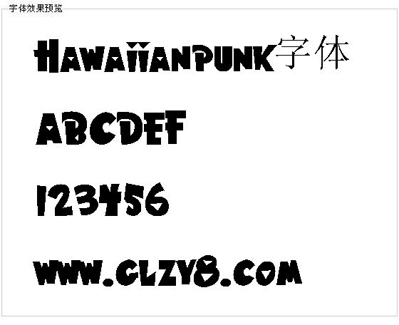 Hawaiianpunk字体