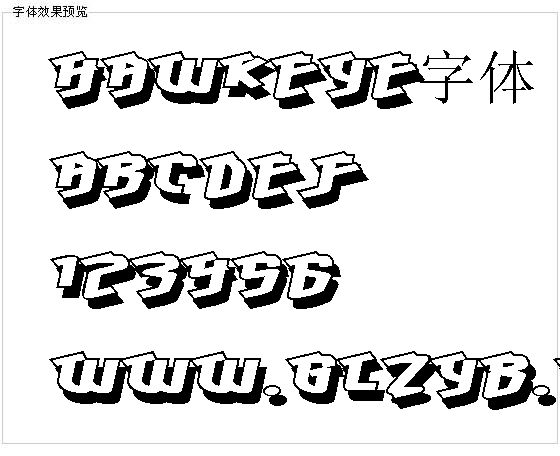 Hawkeye字体