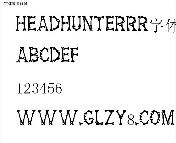 HeadhunterRR字体