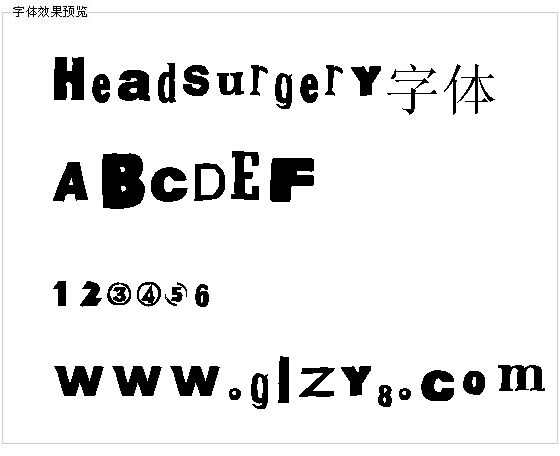 Headsurgery字体