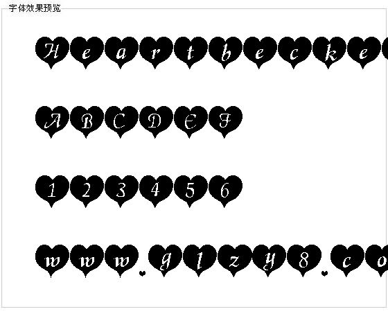 Heartbecker字体