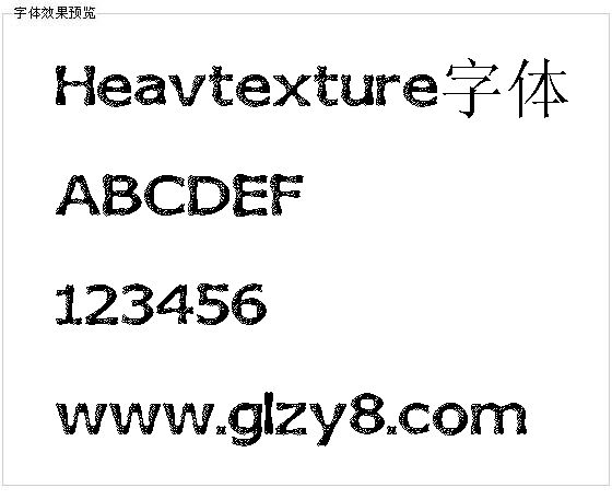 Heavtexture字体