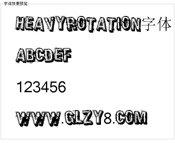 Heavyrotation字体