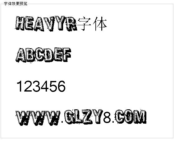 Heavyr字体