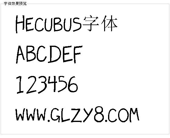 Hecubus字体