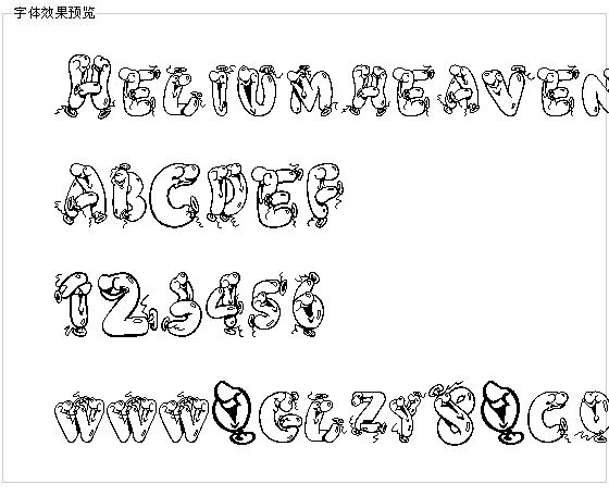 Heliumheaven字体