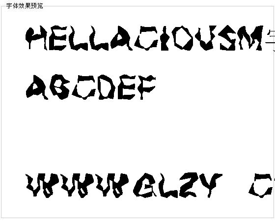 Hellaciousm字体